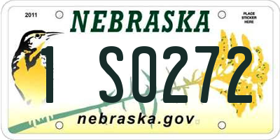 NE license plate 1S0272