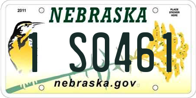 NE license plate 1S0461