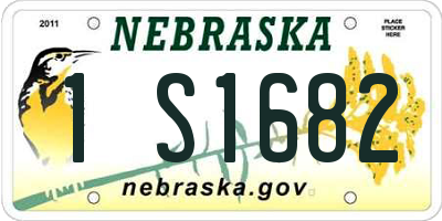 NE license plate 1S1682