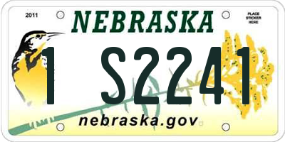 NE license plate 1S2241