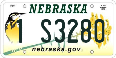 NE license plate 1S3280