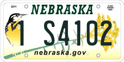 NE license plate 1S4102