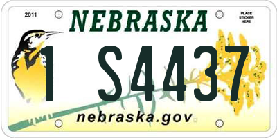 NE license plate 1S4437