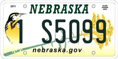 NE license plate 1S5099