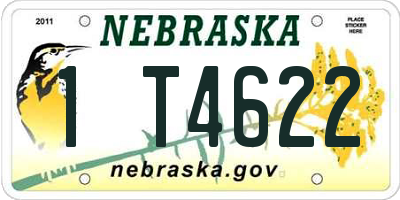 NE license plate 1T4622
