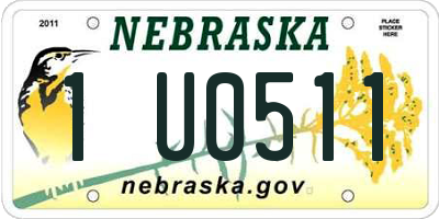 NE license plate 1U0511