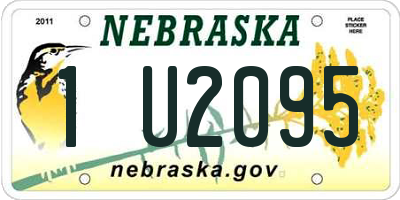 NE license plate 1U2095