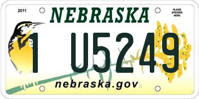 NE license plate 1U5249