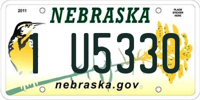 NE license plate 1U5330