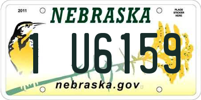 NE license plate 1U6159