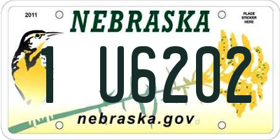 NE license plate 1U6202
