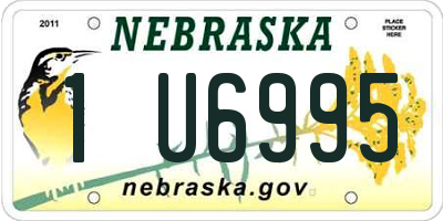 NE license plate 1U6995