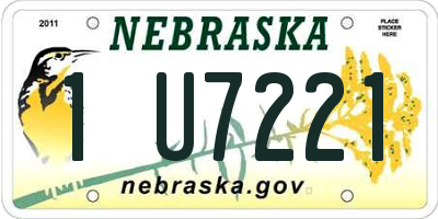 NE license plate 1U7221