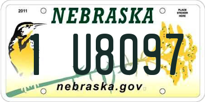 NE license plate 1U8097