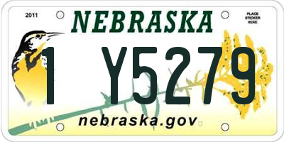 NE license plate 1Y5279