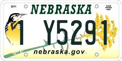 NE license plate 1Y5291