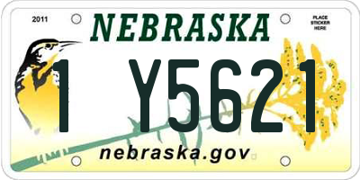 NE license plate 1Y5621