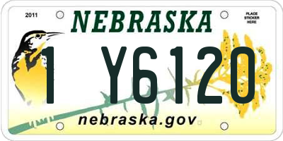 NE license plate 1Y6120