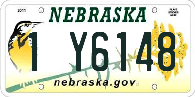 NE license plate 1Y6148