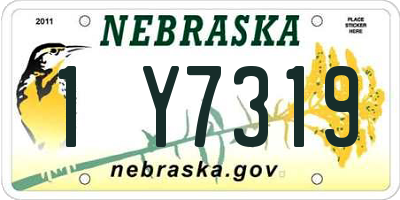 NE license plate 1Y7319