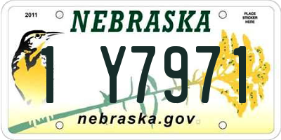 NE license plate 1Y7971