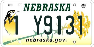 NE license plate 1Y9131