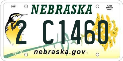 NE license plate 2C1460