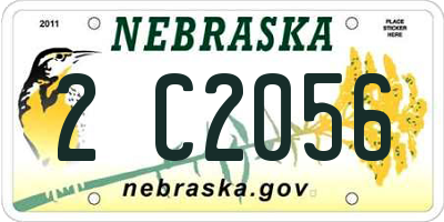 NE license plate 2C2056