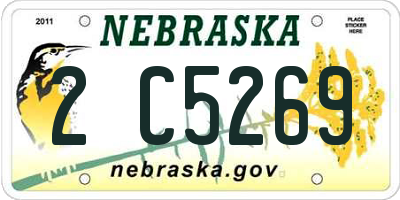 NE license plate 2C5269
