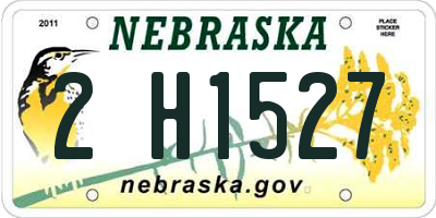 NE license plate 2H1527
