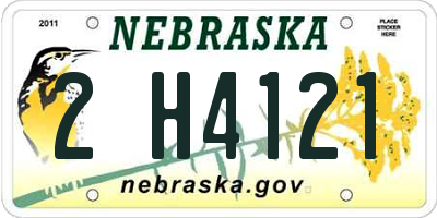 NE license plate 2H4121