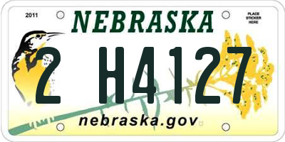 NE license plate 2H4127