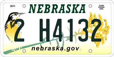 NE license plate 2H4132