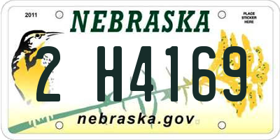 NE license plate 2H4169