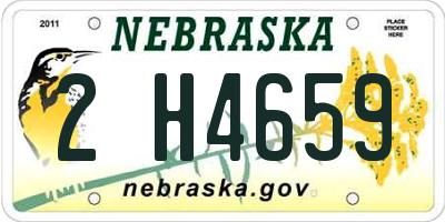 NE license plate 2H4659