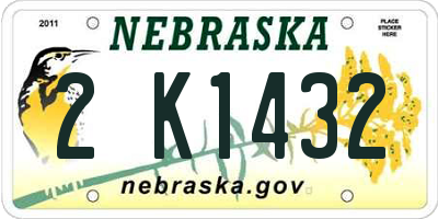 NE license plate 2K1432