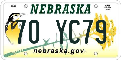 NE license plate 70YC79