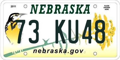 NE license plate 73KU48