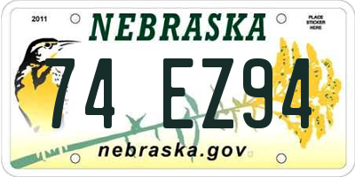 NE license plate 74EZ94