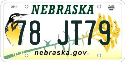 NE license plate 78JT79