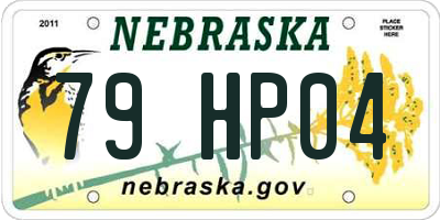 NE license plate 79HP04