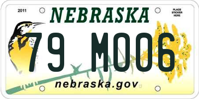 NE license plate 79MO06