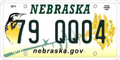 NE license plate 79QQ04