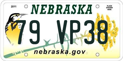 NE license plate 79VP38
