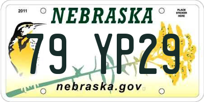 NE license plate 79YP29
