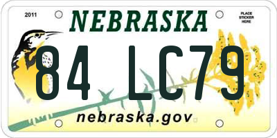 NE license plate 84LC79