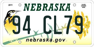 NE license plate 94CL79