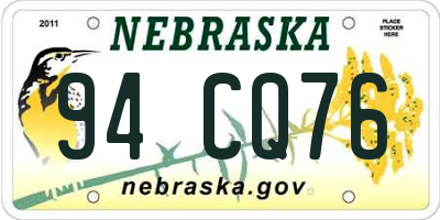 NE license plate 94CQ76