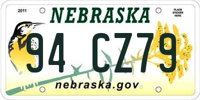 NE license plate 94CZ79