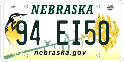NE license plate 94EI50